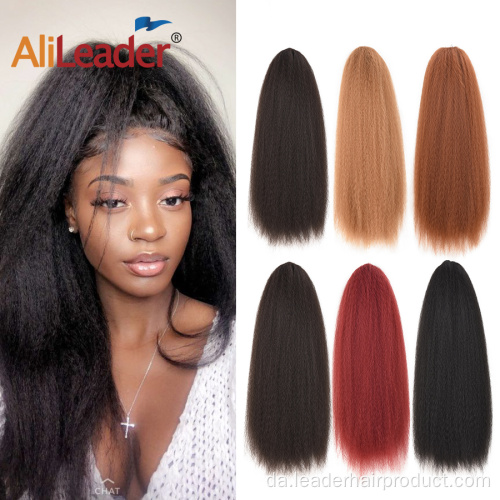 Kinky Straight Synthetic Drawstring Hestehaler Hair Extension